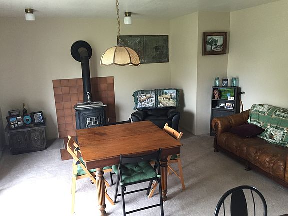 Wood Stove in Dining Area