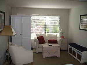 The family room opens to the kitchen