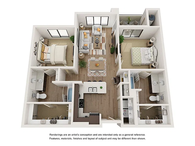 Floor plan 2X2-1076