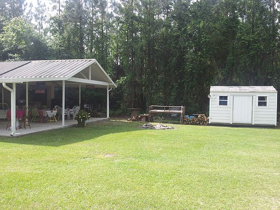 Covered Party Area with Shed