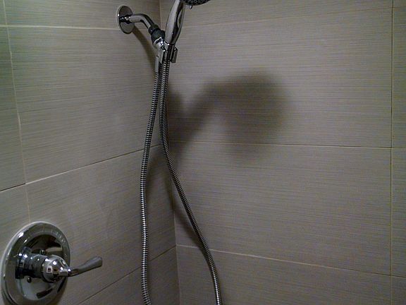 Dual shower waterfall/wall s