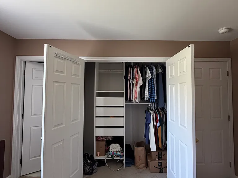 Large. closet with organized storage