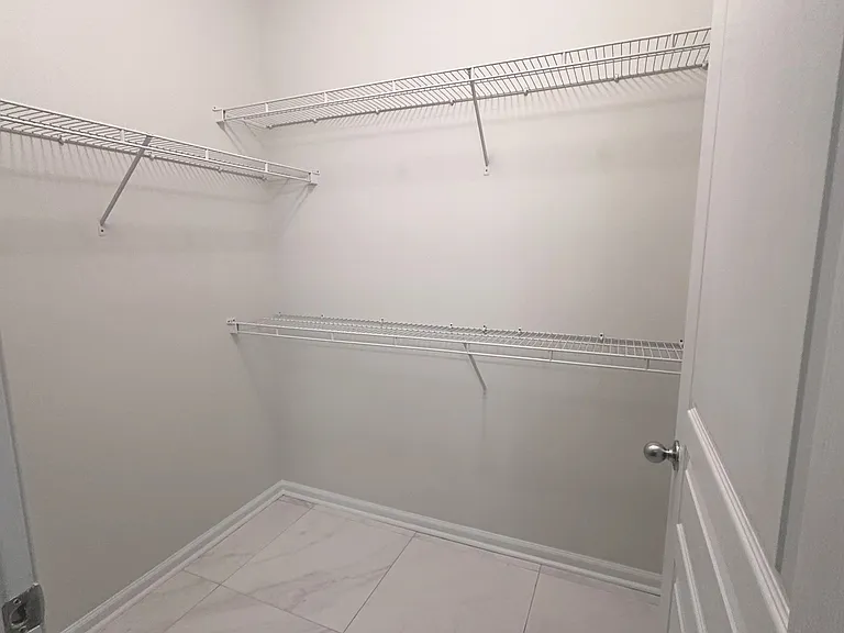 spacious walk-in closet