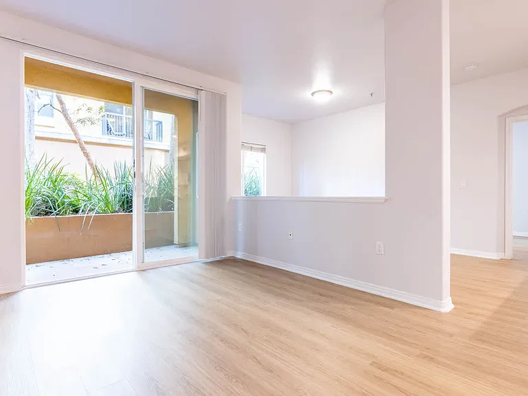 Living Room with Patio and Hard Surface Flooring