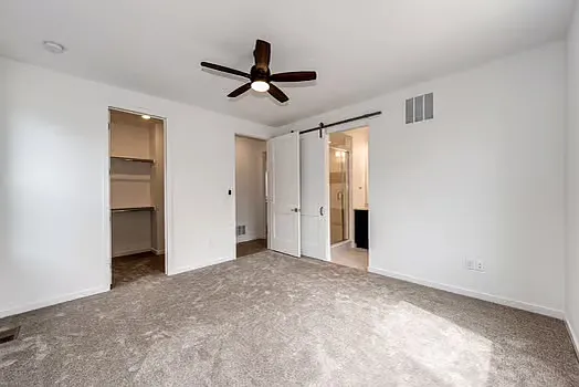 Master suits with walk in closet.