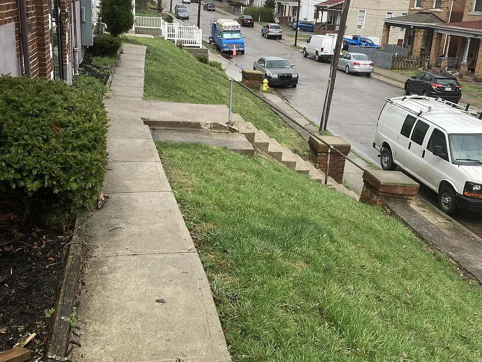 front sidewalk & street view parking