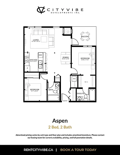 Floor plan Two Bedrooms
