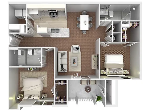 Floor plan 2x2 Flat