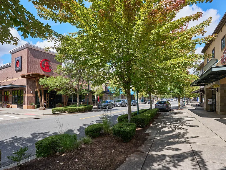 Walkable tree-lined streets