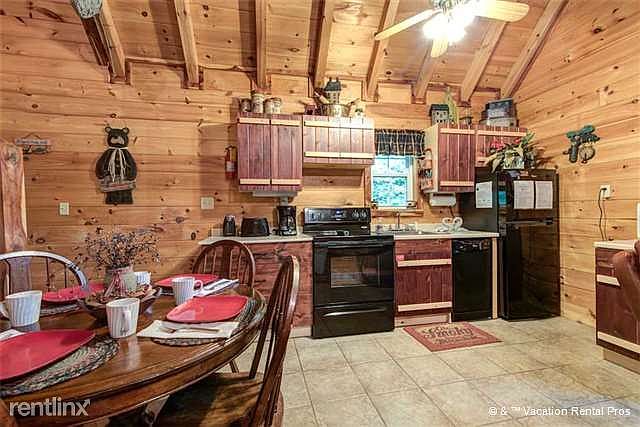 The open, airy kitchen