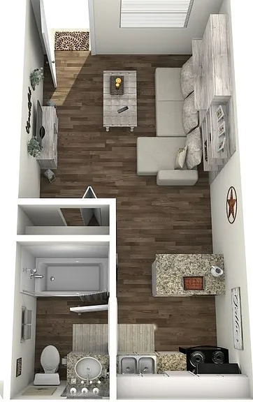 Studio Floorplan Diagram