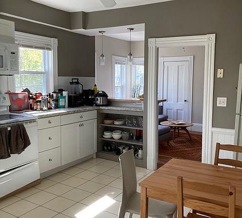 Kitchen into living room