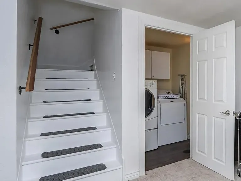 downstairs/basement laundry room