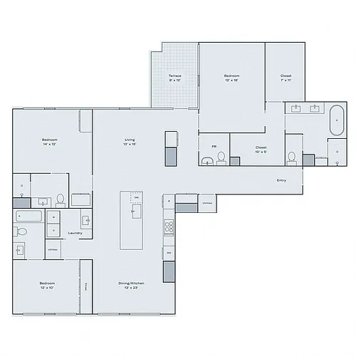 Floor plan D1P