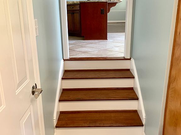 Stairway up to kitchen