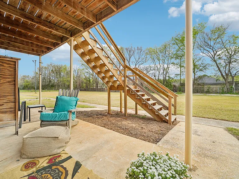 Each unit has a porch or deck. Here at Fox Valley we have fields of grassy areas. Very quiet with no crime.
