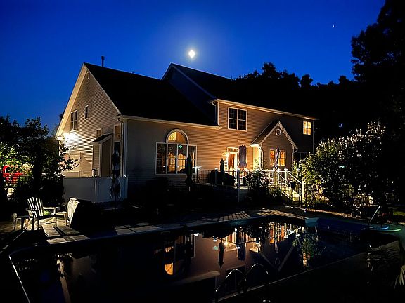 Backyard on a beautiful nigh