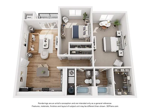 Floor plan Residence 8 Upgraded