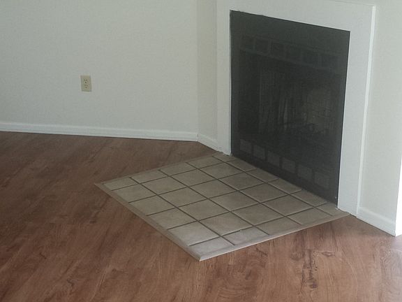 Wood burning fireplace