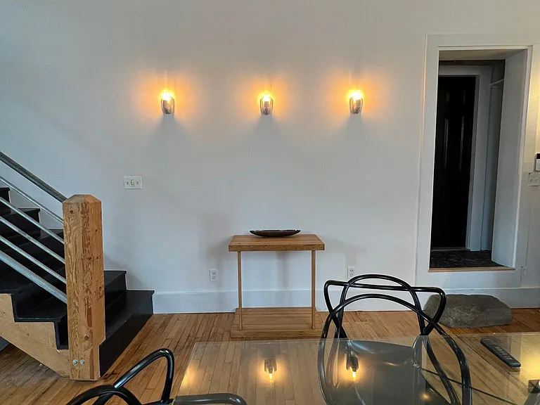Antique fixtures, original hardwood floors, authentic midcentury furniture.