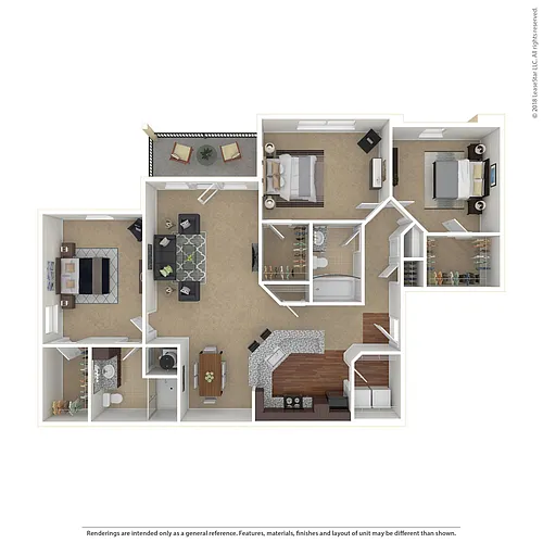 Floor plan 3 Bedroom Craftsman Select