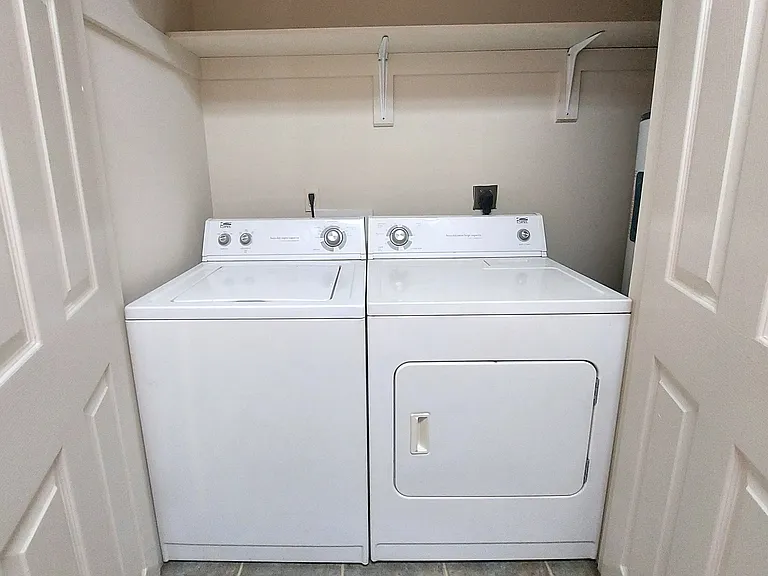 Upgrade your home with this convenient laundry setup. Upgrade your home with this convenient laundry setup.