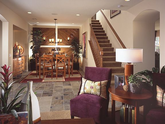 dining room of model home