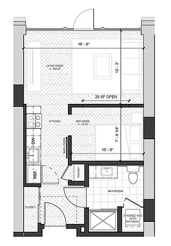 Floor plan 1X1