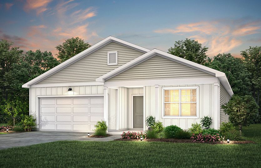 Ibis Exterior TD102 features siding, covered porch and 2 car garage