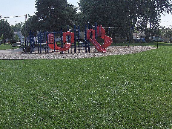 Playground/park located behind home