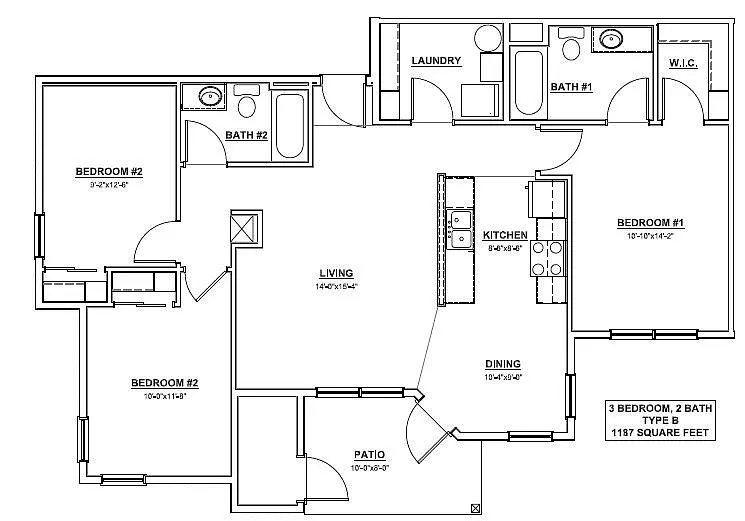 Floor plan Sawtooth