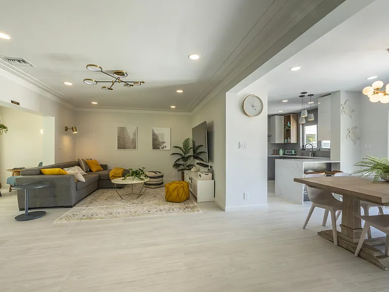Living area. Sofa bed.