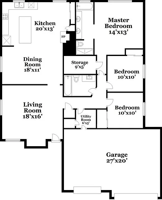 3 bed, 2.0 bath, 1458 sqft, $2,120 — Photo 2