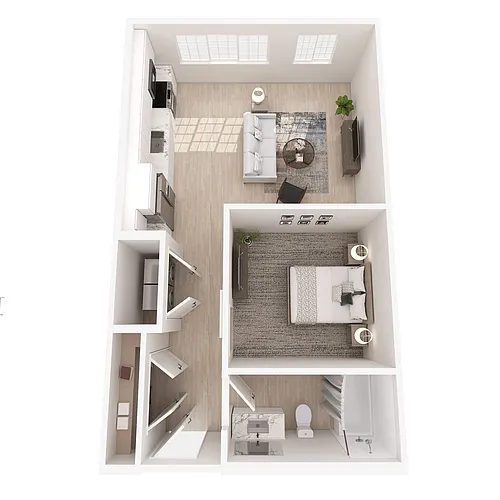Floor plan Burn (Studio)