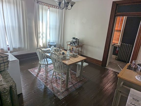 Dining room outside of kitchen; can also be set up as a living room