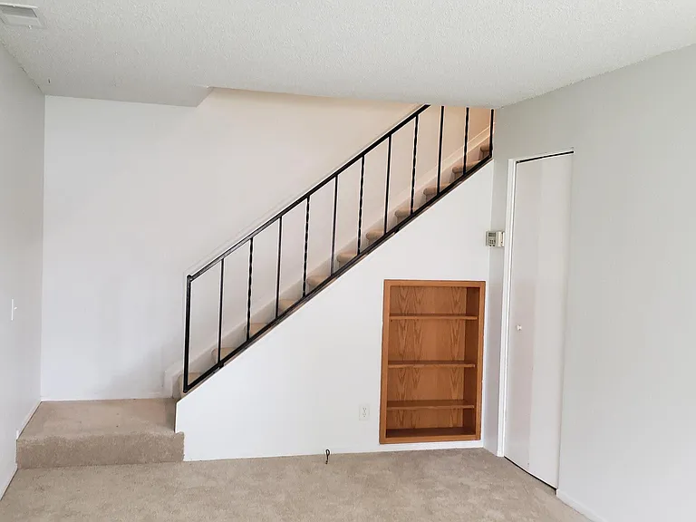 Living space, coat closet