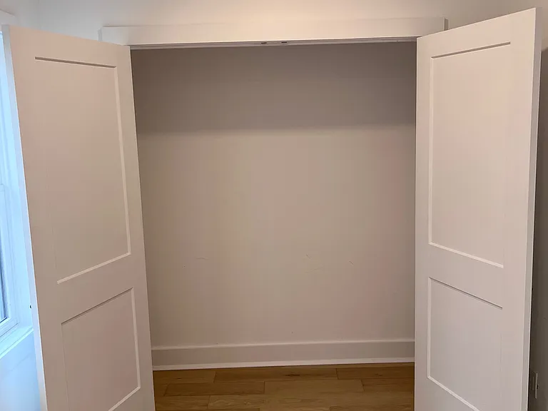 Apartments 1, 2, & 3 feature ~ 75 sq. ft. bedrooms (8.5x9ft) with plenty of natural light and access to a private patio (apt 1) or decks (apt. 2, 3, and 4). Each bedroom features large closets for storage. Apt 4 has a slightly larger bedroom of 125 sq. ft