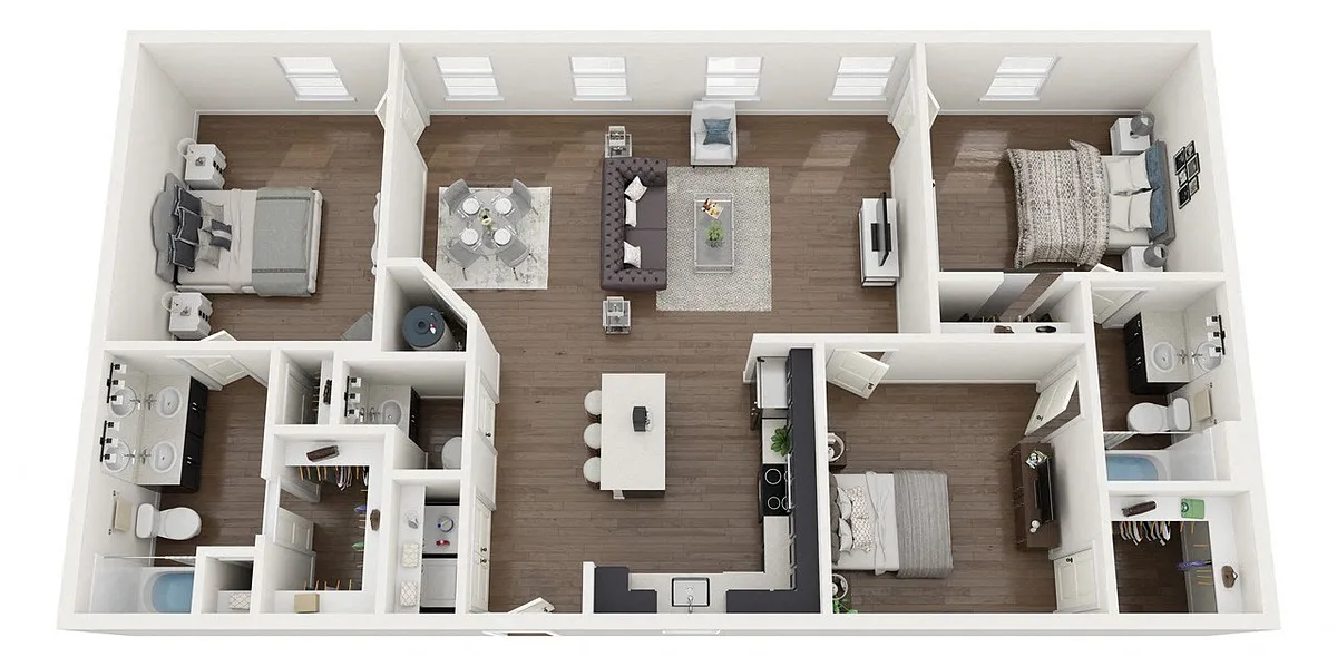 Floor plan 3A-B