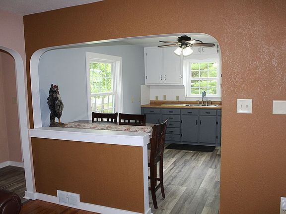 Kitchen view from living rm