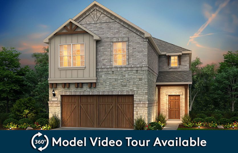 The Rybrook, a two-story home with 2-car garage, shown with Home Exterior N