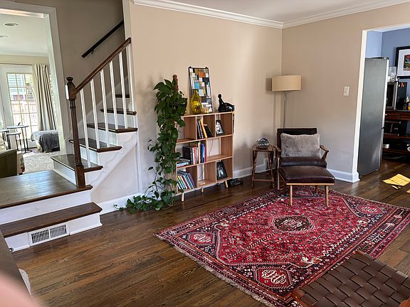 Welcoming entry way and front room with lots of sun.