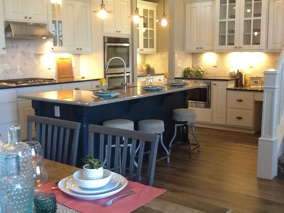 Gourmet kitchen, great room.