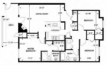 Floor plan 3 Bedrooms