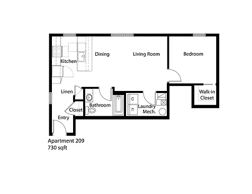 Floor plan 209 - Modern