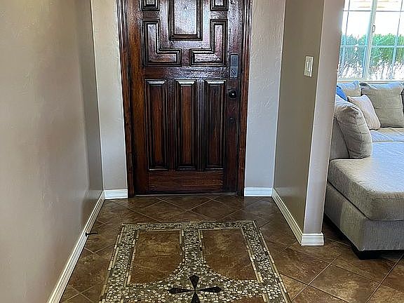 Front door; interior