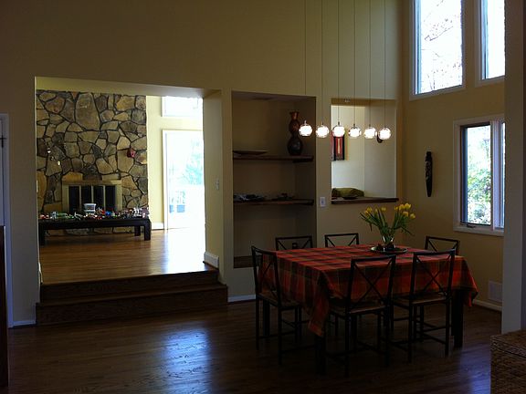 Dining room w/view to living