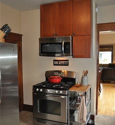 The kitchen has all the updates with stainless steel appliances and a gas stove for the gourmet cook