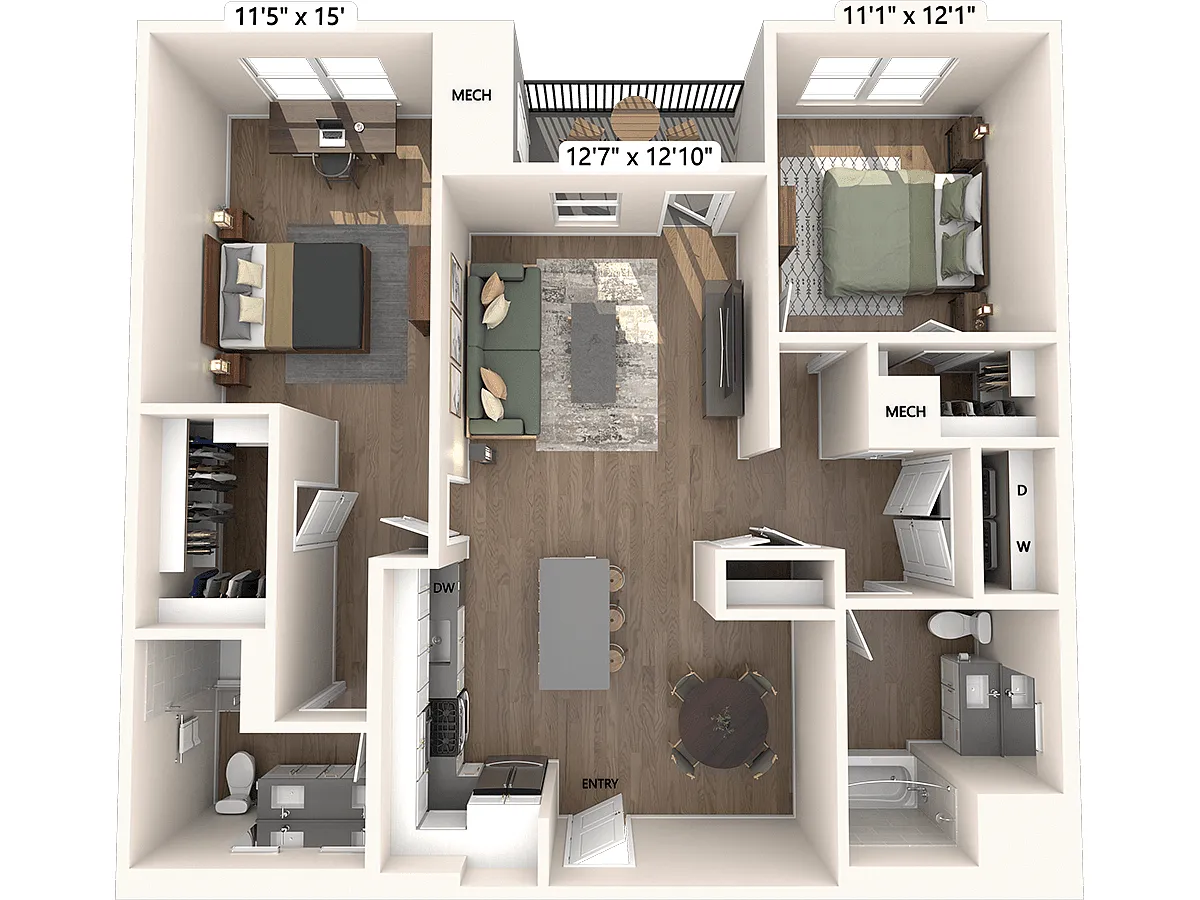 Floor plan BM13a-Upgrade