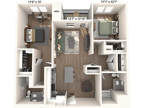 Floor plan BM13a-Upgrade