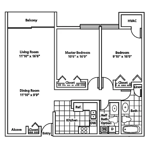 Floor plan Ashby